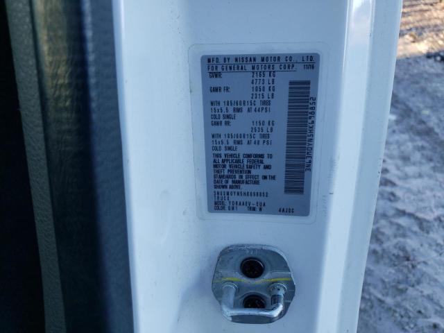 3N63M0YN5HK698852 - 2017 CHEVROLET CITY EXPRESS LS თეთრი ფოტო 13