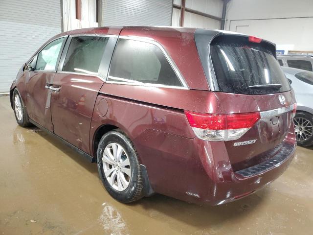 5FNRL5H43EB100685 - 2014 HONDA ODYSSEY EX BURGUNDY photo 2