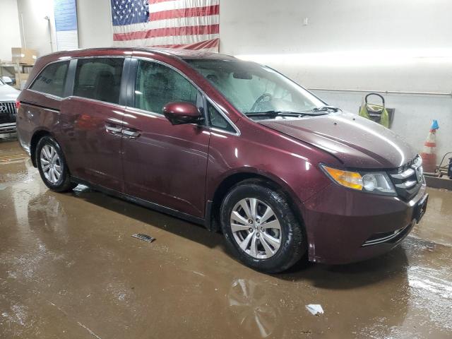 5FNRL5H43EB100685 - 2014 HONDA ODYSSEY EX BURGUNDY photo 4