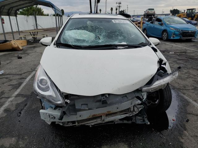 JTDKDTB36F1094619 - 2015 TOYOTA PRIUS C WHITE photo 5