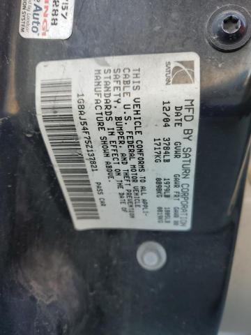 1G8AJ54F75Z137821 - 2005 SATURN ION LEVEL 2 GREEN photo 13