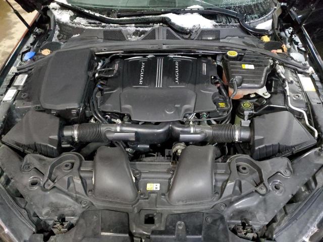 SAJXJ0EF4F8U86719 - 2015 JAGUAR XF შავი ფოტო 11