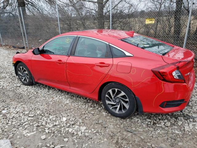 2HGFC2F76HH507768 - 2017 HONDA CIVIC EX RED photo 2