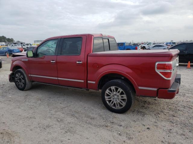 1FTFW1CVXAFC23036 - 2010 FORD F150 SUPERCREW RED photo 2