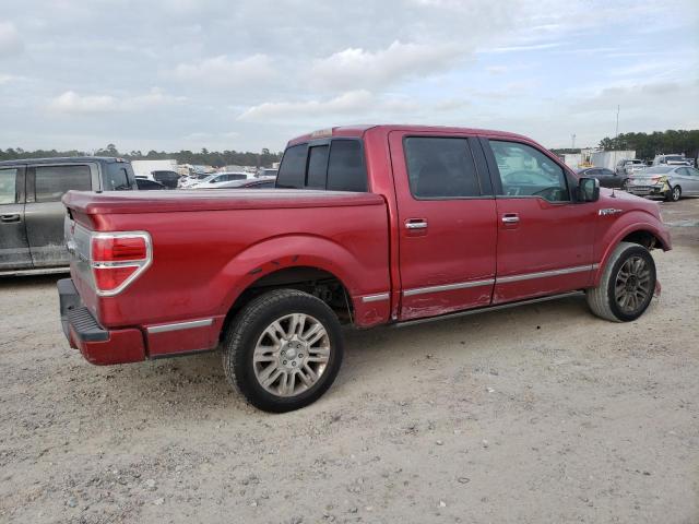 1FTFW1CVXAFC23036 - 2010 FORD F150 SUPERCREW RED photo 3