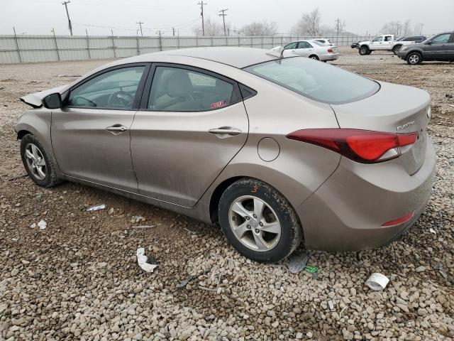 5NPDH4AEXEH499931 - 2014 HYUNDAI ELANTRA SE GOLD photo 2