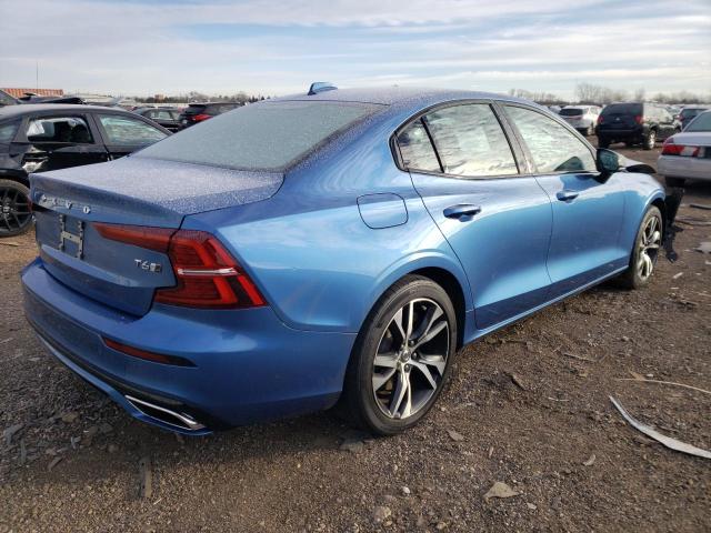 7JRA22TM0LG064674 - 2020 VOLVO S60 T6 R-DESIGN BLUE photo 3