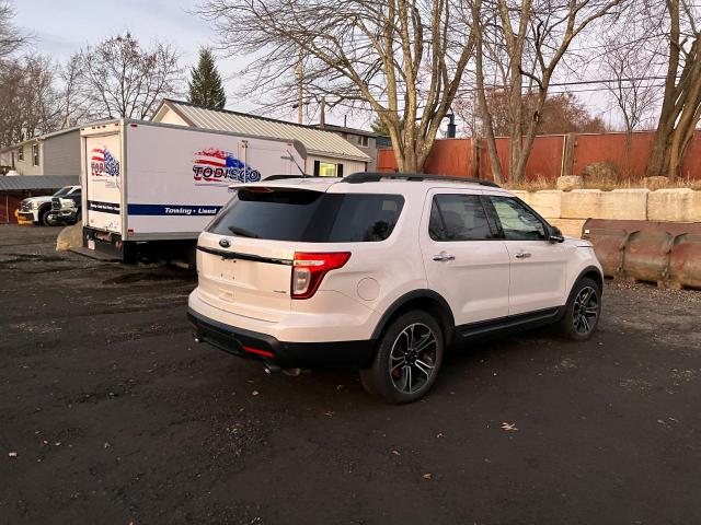 1FM5K8GT9DGC56208 - 2013 FORD EXPLORER SPORT WHITE photo 4