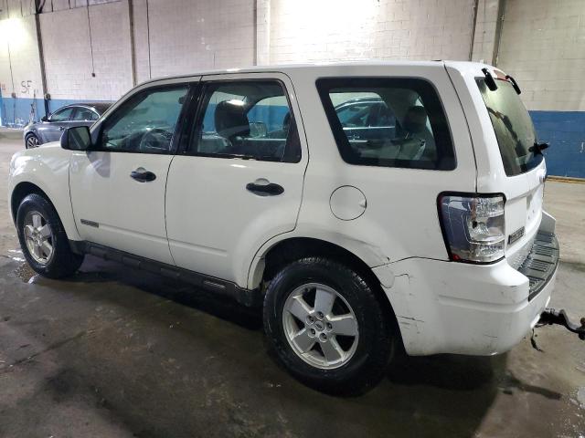 1FMCU92Z78KD30585 - 2008 FORD ESCAPE XLS WHITE photo 2