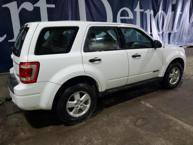 1FMCU92Z78KD30585 - 2008 FORD ESCAPE XLS WHITE photo 3