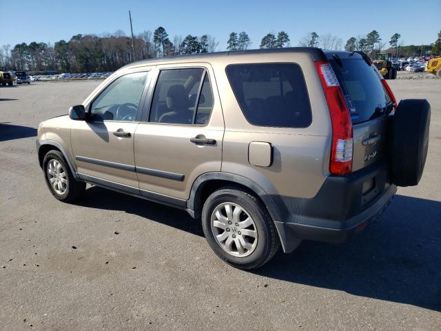 JHLRD68846C020061 - 2006 HONDA CR-V EX GOLD photo 2