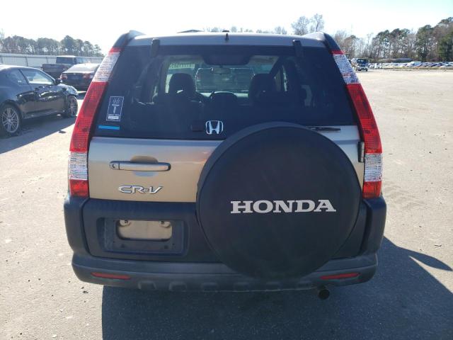 JHLRD68846C020061 - 2006 HONDA CR-V EX GOLD photo 6