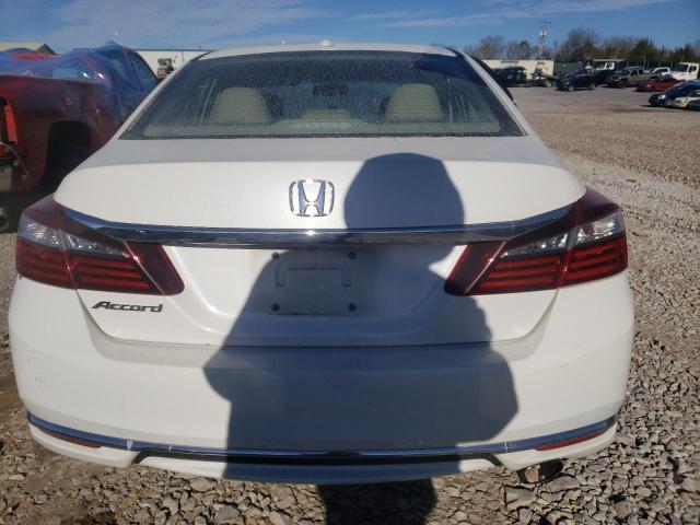 1HGCR2F88HA125265 - 2017 HONDA ACCORD EXL WHITE photo 6