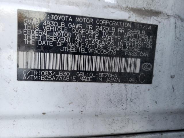 JTHBE1BL9FA005478 - 2015 LEXUS GS 350 WHITE photo 13