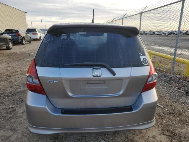 JHMGD38668S038246 - 2008 HONDA FIT SPORT SILVER photo 6