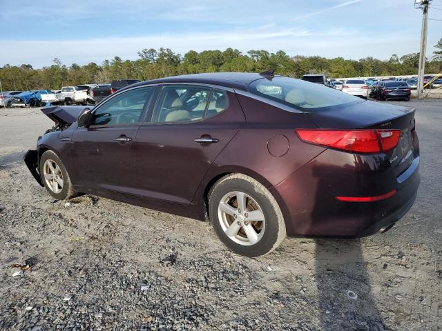 5XXGM4A74FG431034 - 2015 KIA OPTIMA LX MAROON photo 2