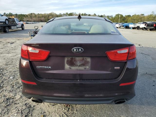 5XXGM4A74FG431034 - 2015 KIA OPTIMA LX MAROON photo 6