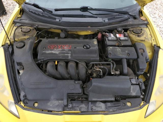 JTDDR32T840175621 - 2004 TOYOTA CELICA GT YELLOW photo 11