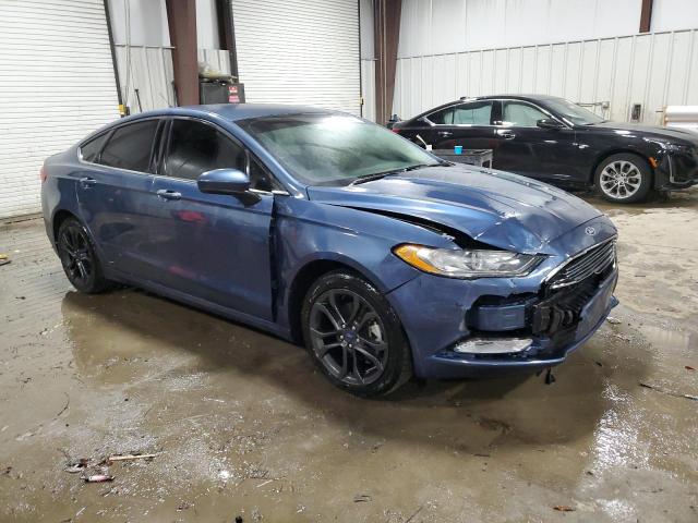 3FA6P0HD1JR238007 - 2018 FORD FUSION SE BLUE photo 4