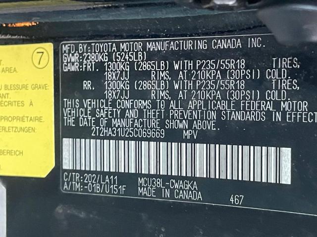 2T2HA31U25C069669 - 2005 LEXUS RX 330 BLACK photo 10