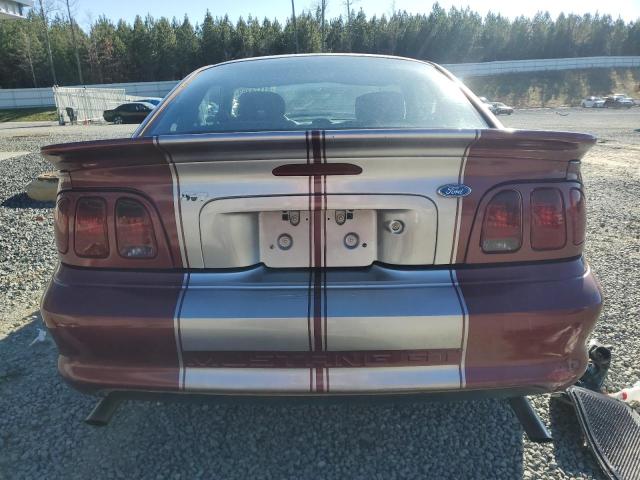 1FALP42T4RF136655 - 1994 FORD MUSTANG GT MAROON photo 6