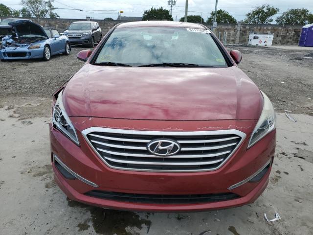 5NPE24AF4FH195655 - 2015 HYUNDAI SONATA SE BURGUNDY photo 5