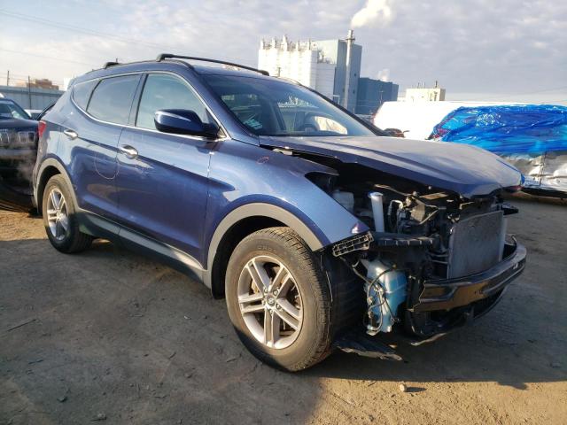 5XYZUDLB9HG458741 - 2017 HYUNDAI SANTA FE S BLUE photo 4