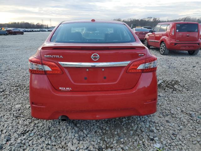 3N1AB7AP3FY245914 - 2015 NISSAN SENTRA S RED photo 6