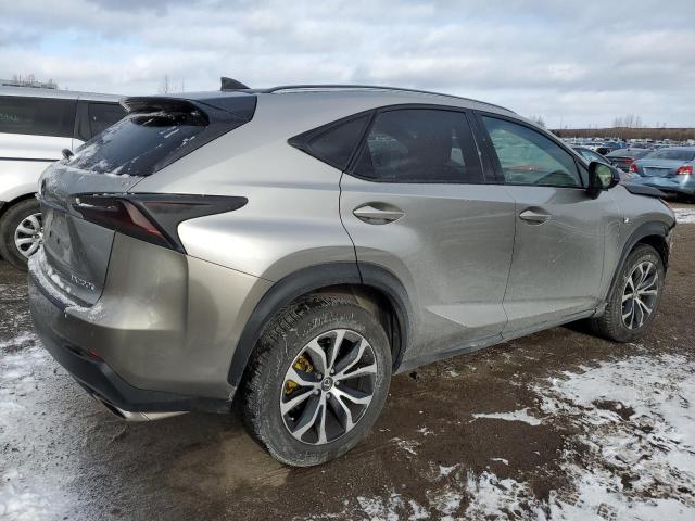 JTJBARBZ6F2042138 - 2015 LEXUS NX 200T SILVER photo 3