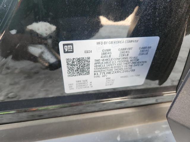 KL77LHE2XRC246299 - 2024 CHEVROLET TRAX 1LT 黑色 照片 13