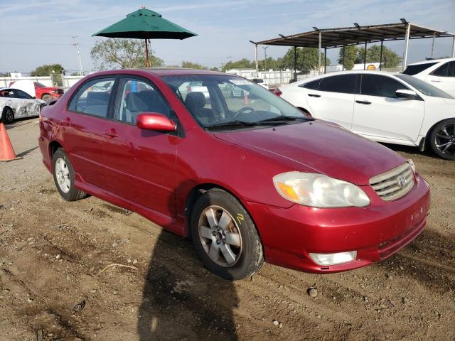 1NXBR32E83Z178188 - 2003 TOYOTA COROLLA CE BURGUNDY photo 4