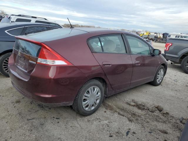 JHMZE2H52BS007557 - 2011 HONDA INSIGHT LX MAROON photo 3