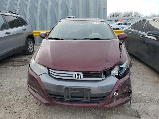 JHMZE2H52BS007557 - 2011 HONDA INSIGHT LX MAROON photo 5