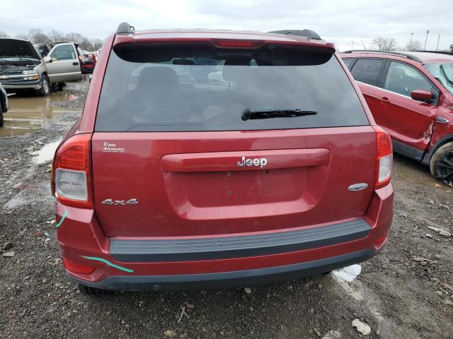 1C4NJDEB3CD525250 - 2012 JEEP COMPASS LATITUDE RED photo 6