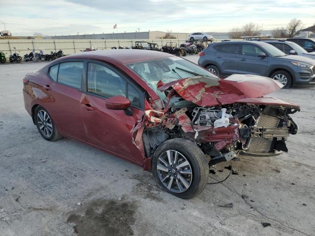 3N1CN8EV2ML920841 - 2021 NISSAN VERSA SV RED photo 4