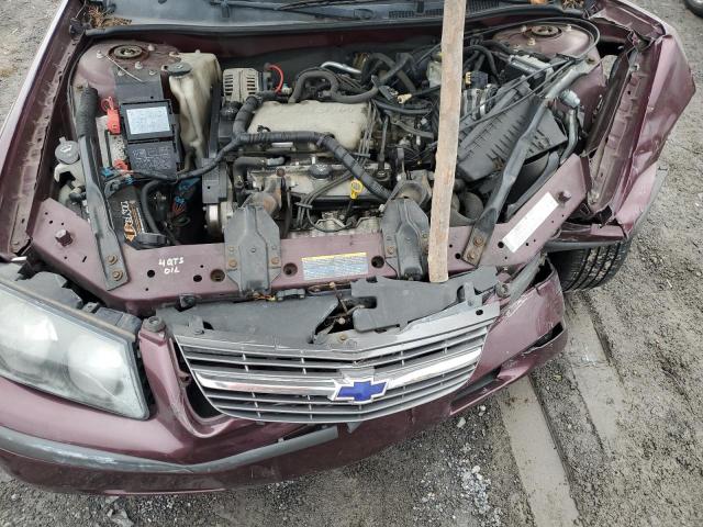 2G1WF52E349454701 - 2004 CHEVROLET IMPALA PURPLE photo 11