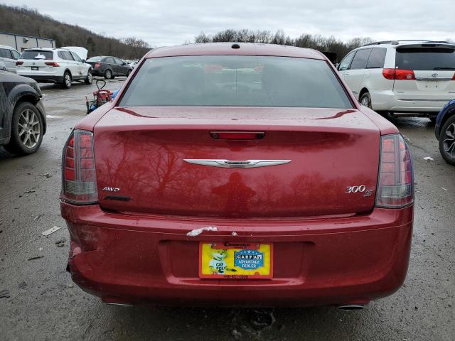 2C3CCAGGXEH337246 - 2014 CHRYSLER 300 S RED photo 6