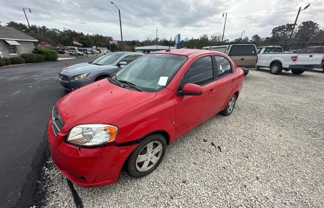 KL1TD56E39B610792 - 2009 CHEVROLET AVEO LS RED photo 2