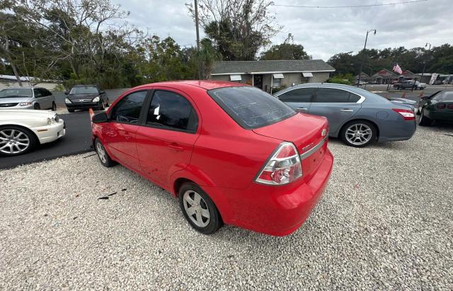 KL1TD56E39B610792 - 2009 CHEVROLET AVEO LS RED photo 3