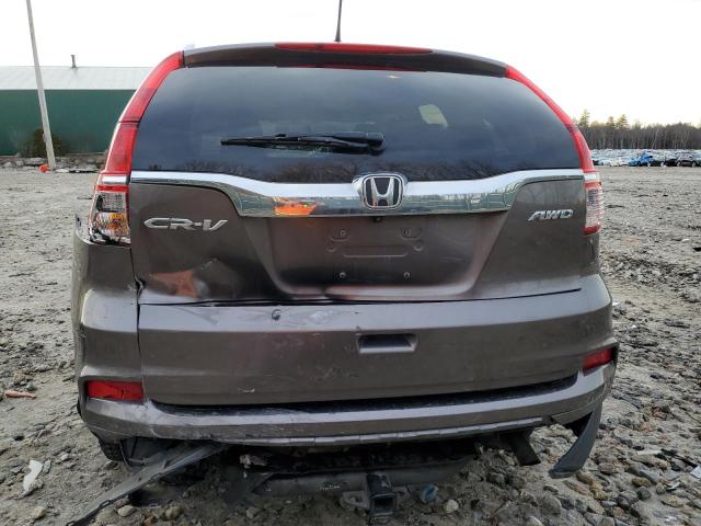 5J6RM4H75GL055440 - 2016 HONDA CR-V EXL GRAY photo 6