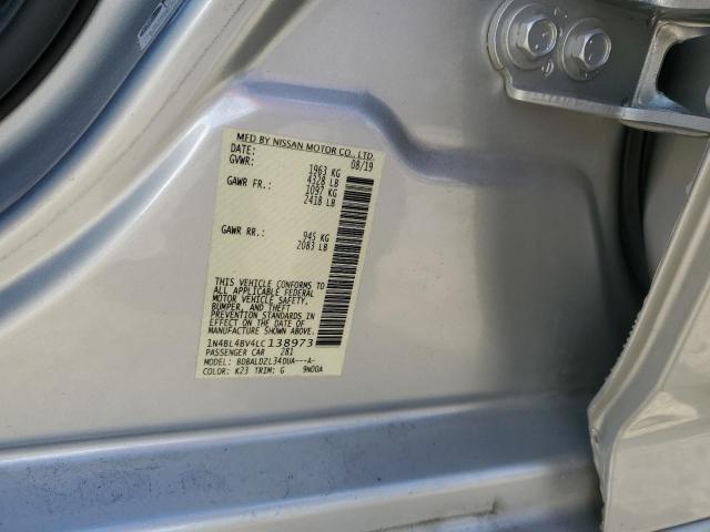 1N4BL4BV4LC138973 - 2020 NISSAN ALTIMA S SILVER photo 13