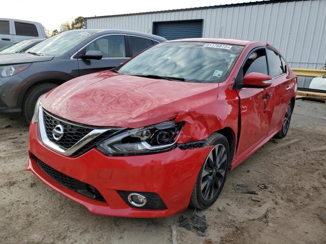 3N1AB7AP5KY329873 - 2019 NISSAN SENTRA S RED photo 1