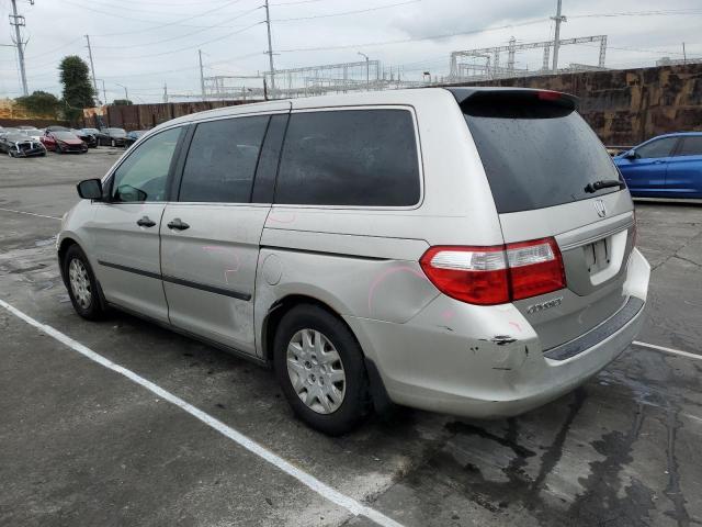 5FNRL38206B074308 - 2006 HONDA ODYSSEY LX GRAY photo 2