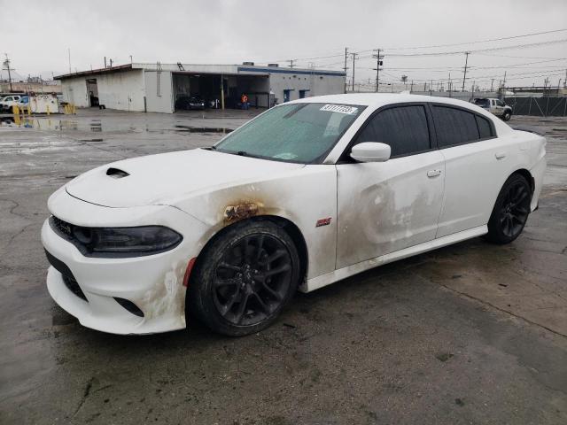 2C3CDXGJ5LH127145 - 2020 DODGE CHARGER SCAT PACK WHITE photo 1