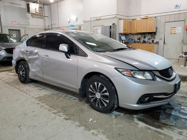 19XFB2F57DE063192 - 2013 HONDA CIVIC LX GRAY photo 4