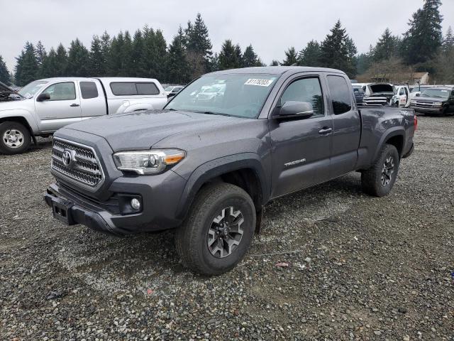 5TFSZ5AN9GX007682 - 2016 TOYOTA TACOMA ACCESS CAB ნაცრისფერი ფოტო 1