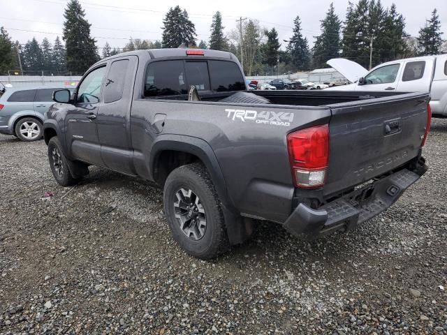 5TFSZ5AN9GX007682 - 2016 TOYOTA TACOMA ACCESS CAB ნაცრისფერი ფოტო 2