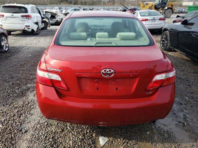 4T4BE46K89R110280 - 2009 TOYOTA CAMRY BASE RED photo 6