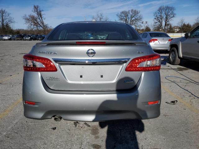 3N1AB7AP5DL723115 - 2013 NISSAN SENTRA S SILVER photo 6