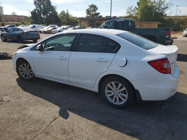 2HGFB2F84CH326026 - 2012 HONDA CIVIC EX WHITE photo 2
